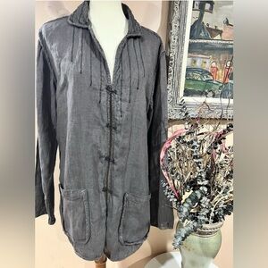 Grey Linen Shirt
